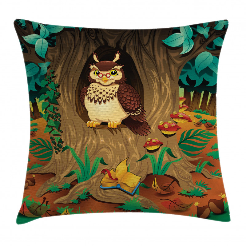 Nanny Grandma Sage Owl Pillow Cover