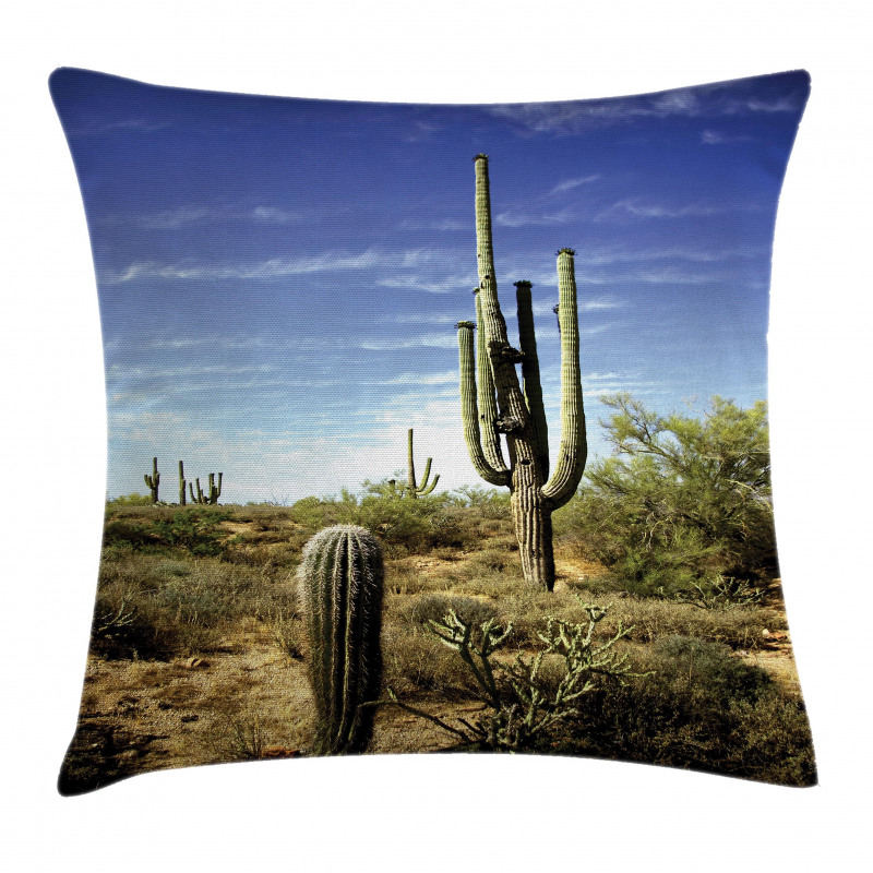 Cactus Spined Leaves Pillow Cover