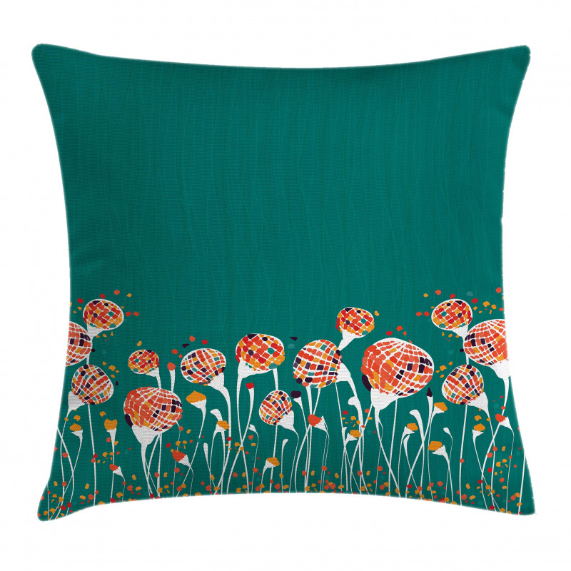 Modern Spring Flowers Pillow Cover
