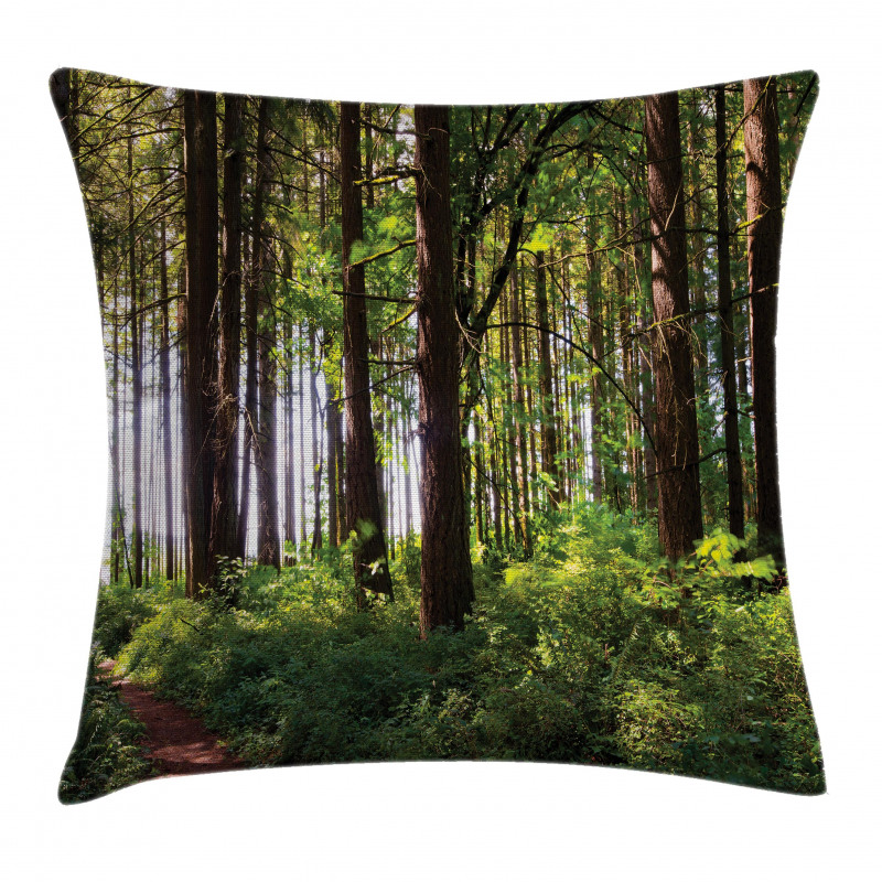 Bushes and Thick Trunks Pillow Cover