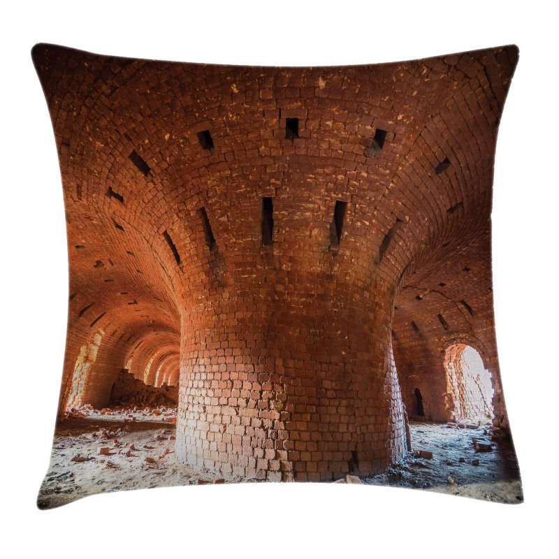 Old Brick Factory Wall Pillow Cover