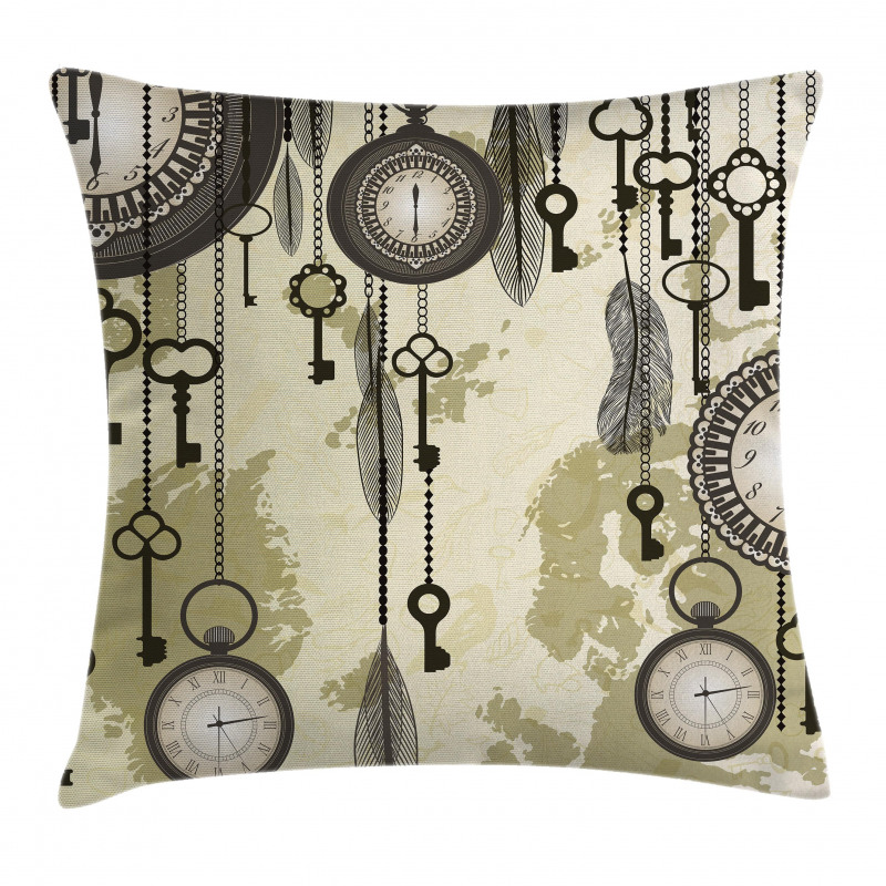 Green Old 20s Design Pillow Cover