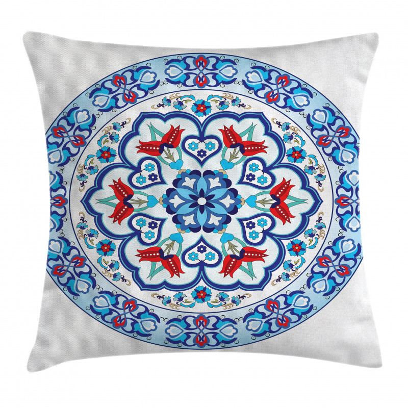 European Floral Tulips Pillow Cover