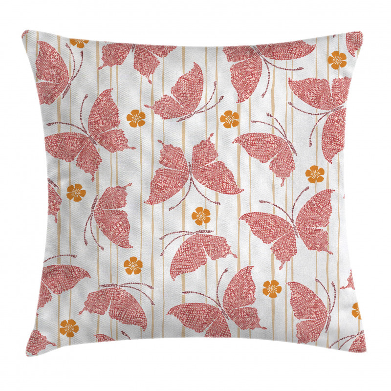 Flower Dots Pillow Cover