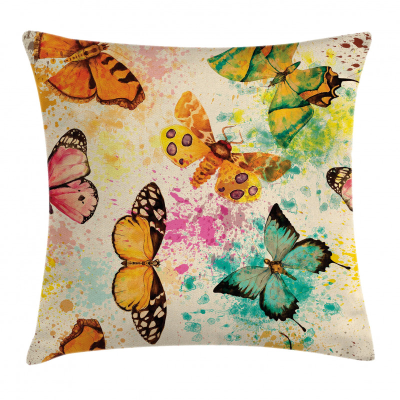 Murky Grungy Butterfly Pillow Cover