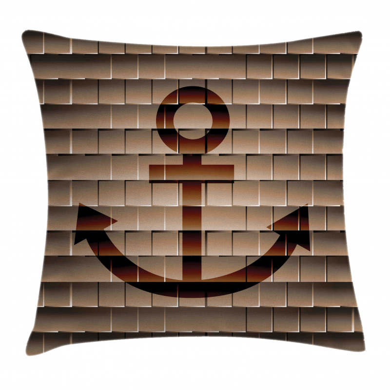 Marine Anchor Square Pillow Cover