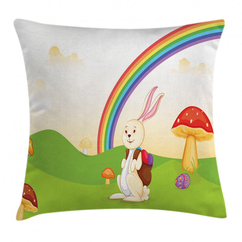 Bunny Easter Egg Kids Pillow Cover