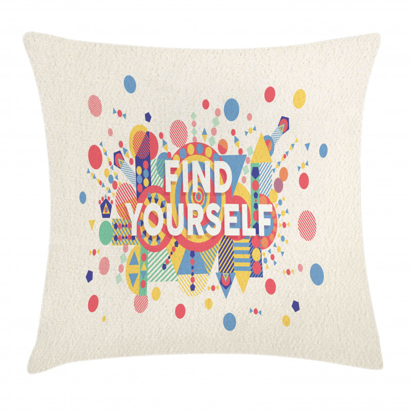Typographical Poster Pillow Cover