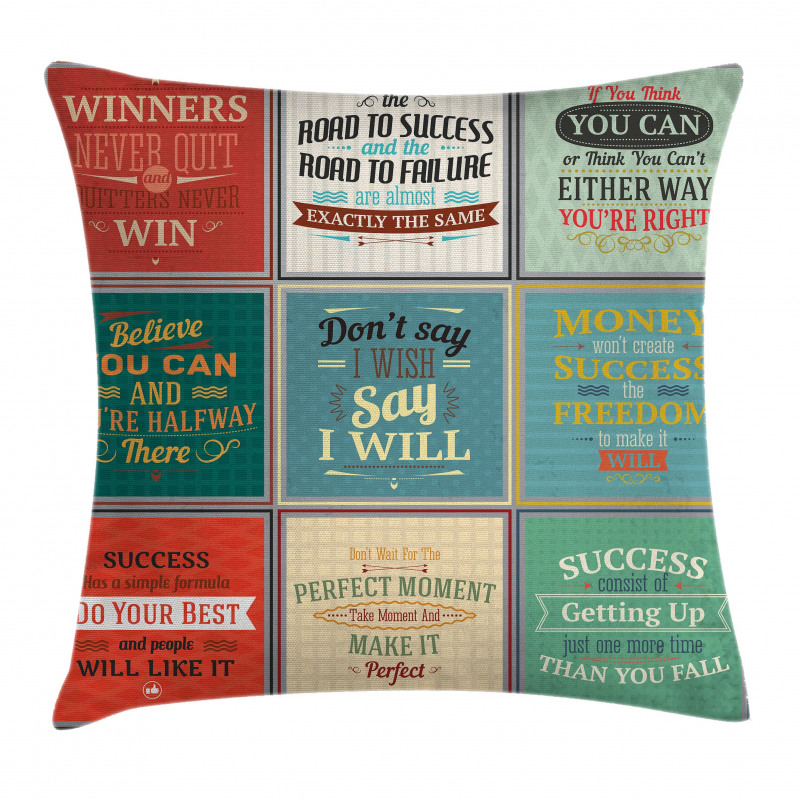 Uplifting Wise Messages Pillow Cover
