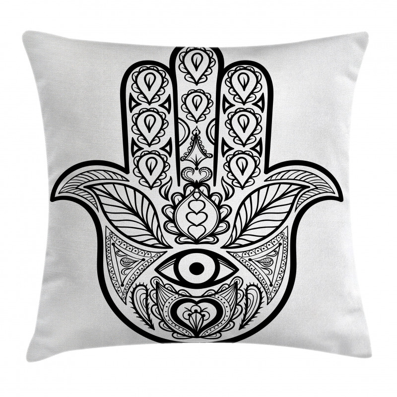 Evil Eye Oriental Eastern Pillow Cover