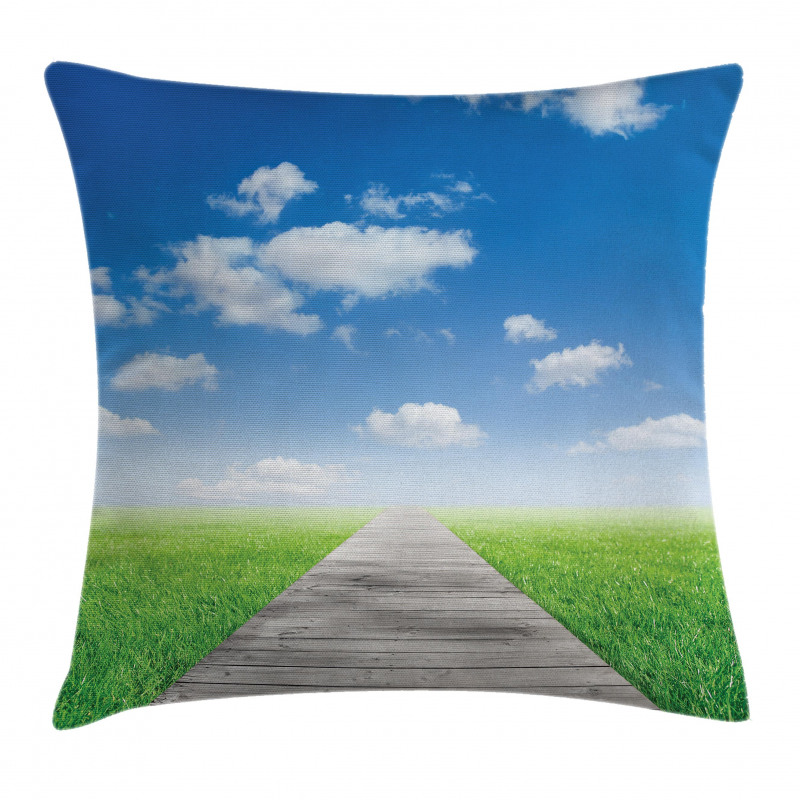 Meadow Countryside Path Pillow Cover