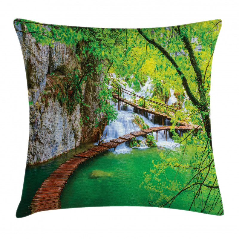 Cascade Trees Greenery Pillow Cover