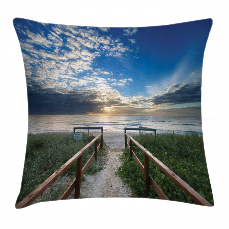 Pathway to Sea Swimming Pillow Cover