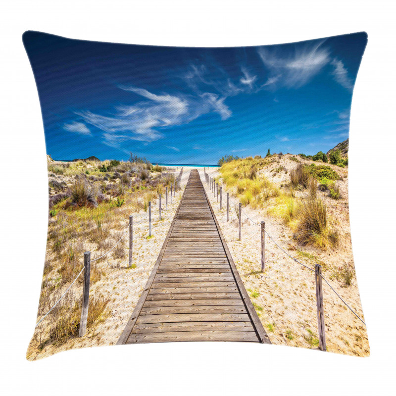 Idyllic Tranquil Shore Pillow Cover