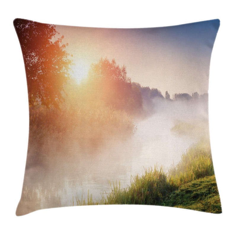 Sunbeams Foggy Mountain Pillow Cover