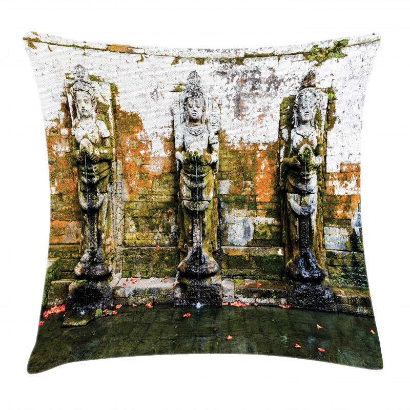 Building in Balinese Asia Pillow Cover