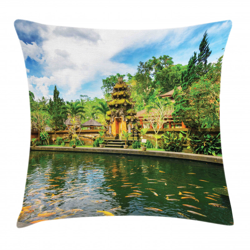 Oriental Fish Lake Sea Pillow Cover