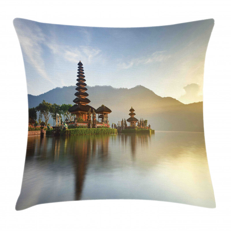 Pura Ulun Danu Building Asia Pillow Cover