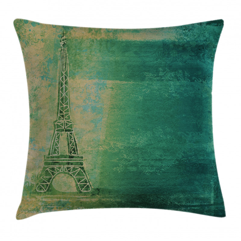 Colorful Ombre Sketch Pillow Cover