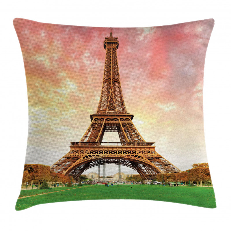 European Landmark Pillow Cover