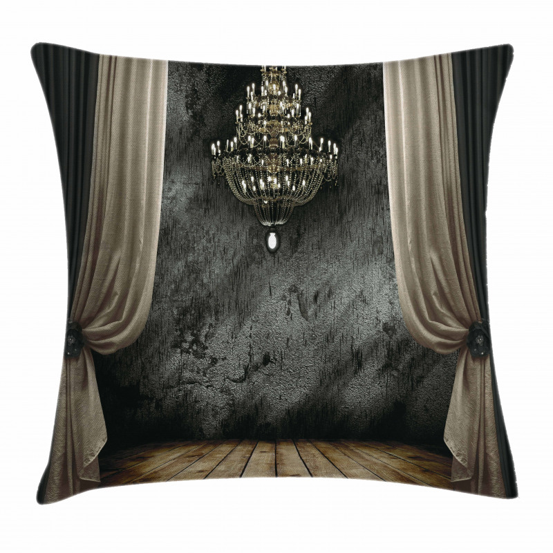 Dark Ball Room Chandelier Pillow Cover