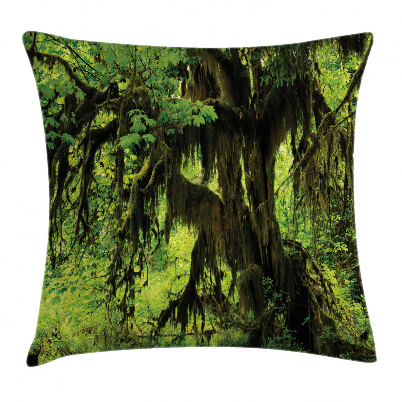 Moss Jungle Wildlife Pillow Cover