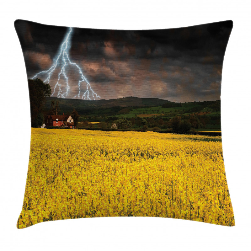 Thunderstorm over Meadow Pillow Cover