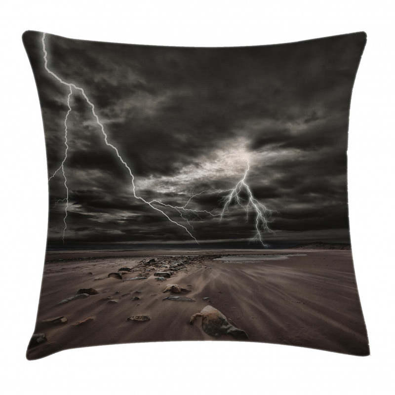 Bolts Across the Sandy Beach Pillow Cover