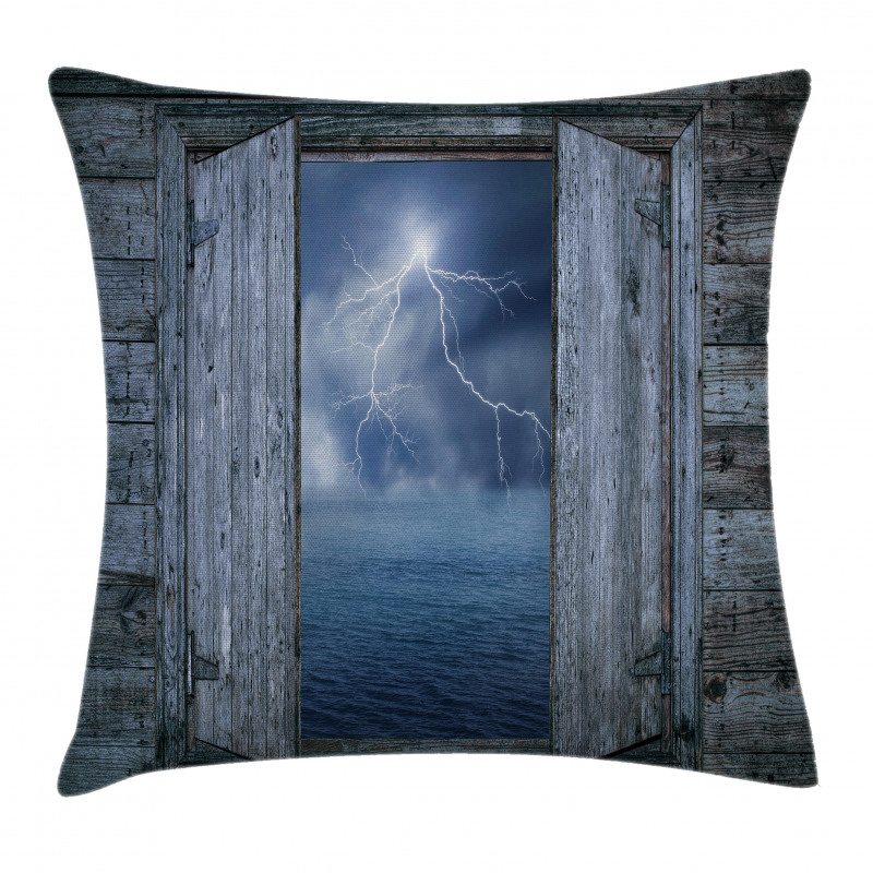 Thunder Bolt at Night Pillow Cover