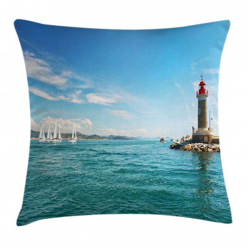Sunny Day by the Sea Pillow Cover