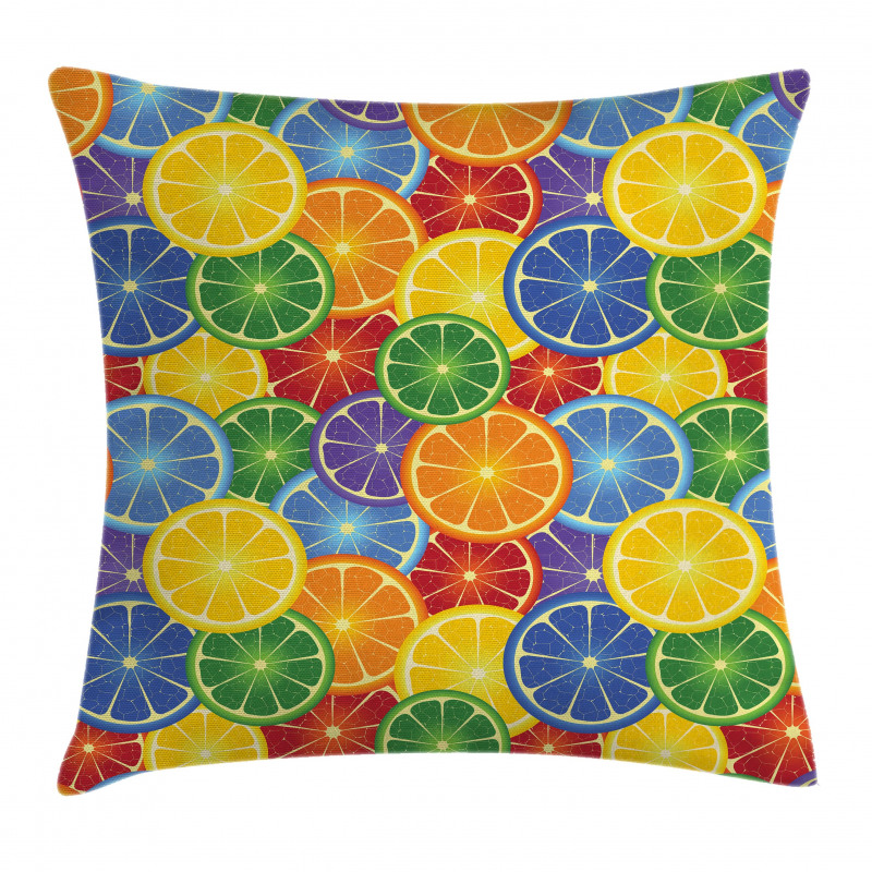 Tropic Orange Fruit Pillow Cover