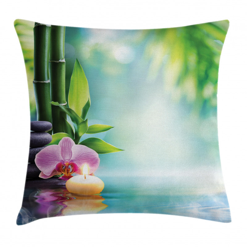 Candle Bamboo Tranquility Pillow Cover