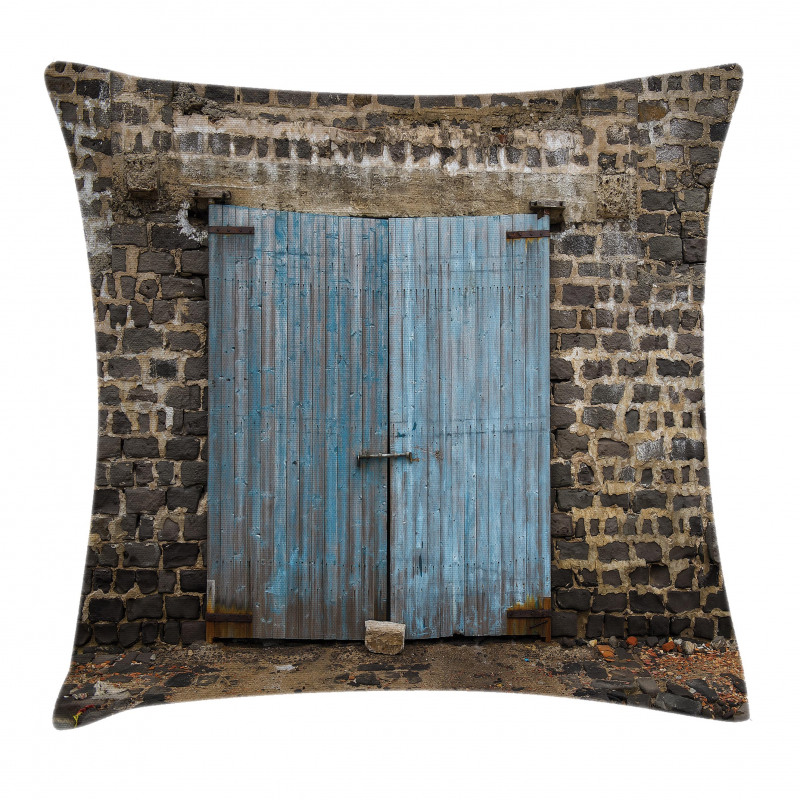 Medieval Stone Wall Pillow Cover