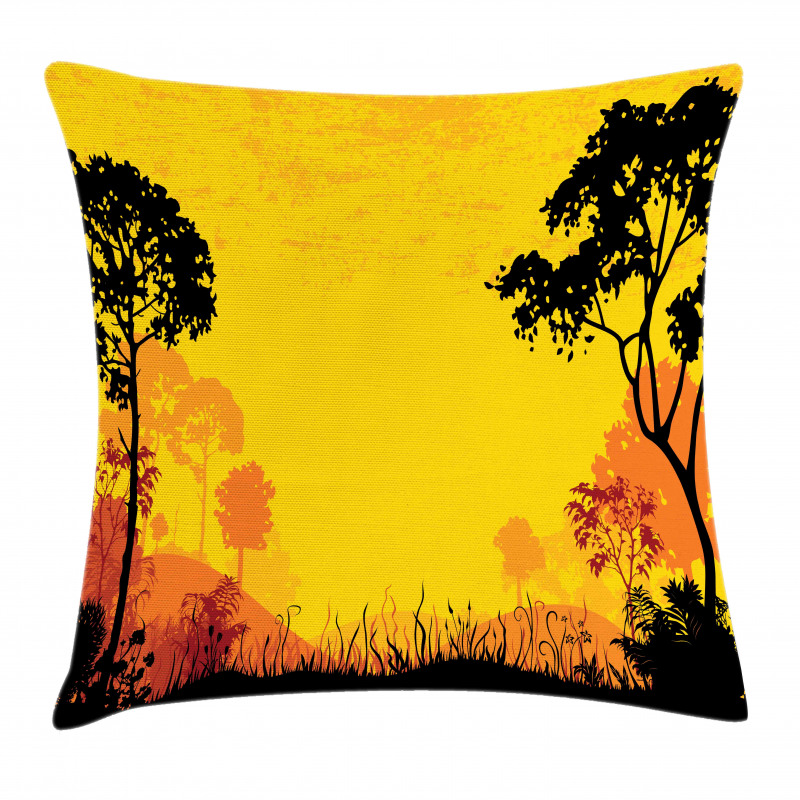 Woodland at Sunset Pillow Cover