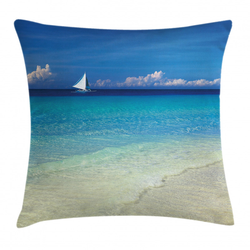 Exotic Seashore View Pillow Cover