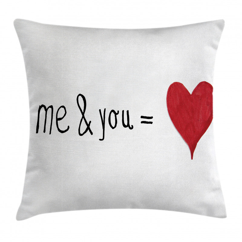 Words Affection Romance Pillow Cover