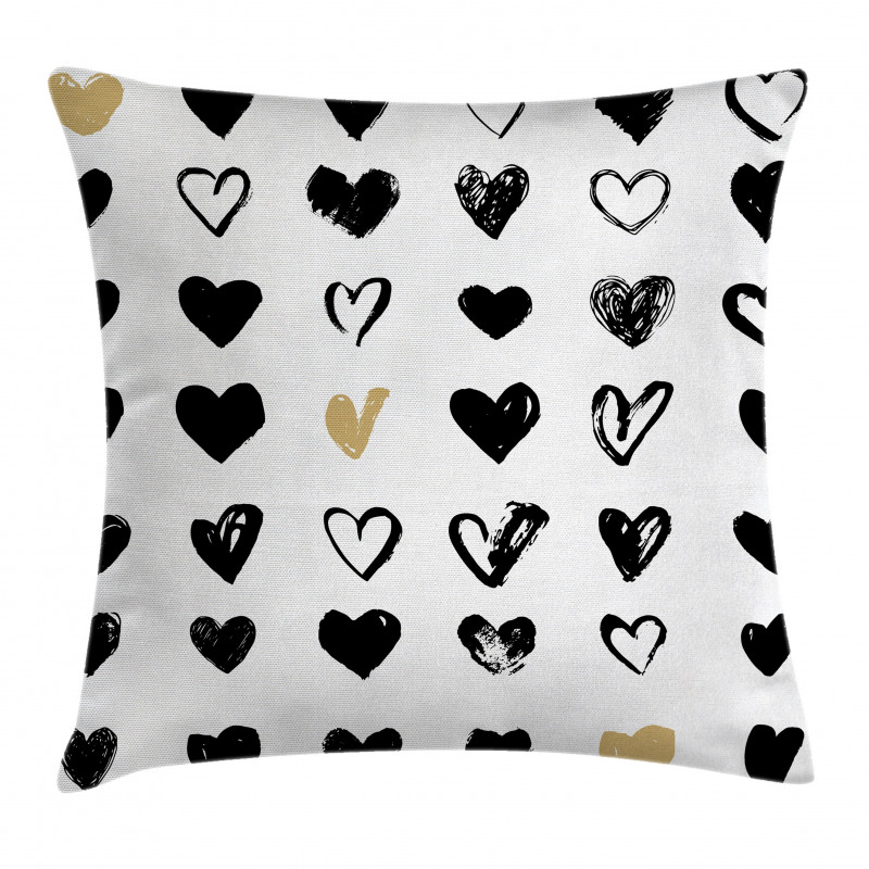 Small Heart Hipster Pillow Cover