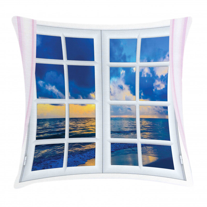 Sunset Sea Scenery Pillow Cover
