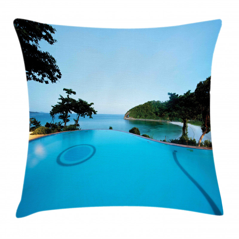 Pool Tropical Island Pillow Cover