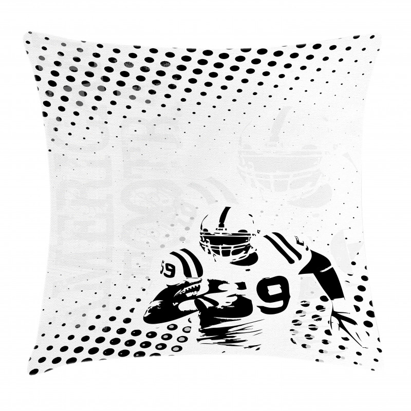 Character Running Passing Pillow Cover