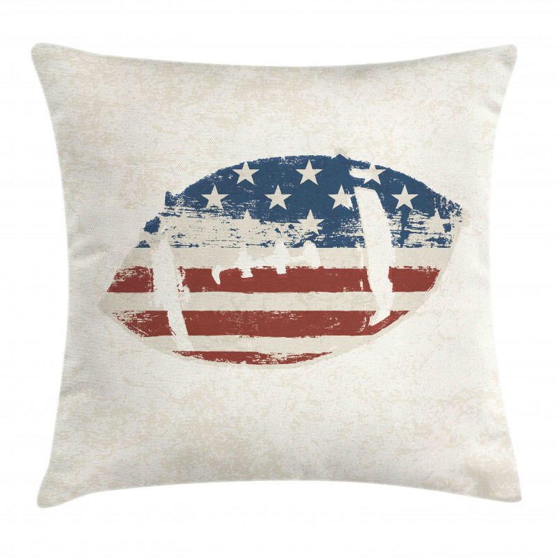American Flag Football Pillow Cover