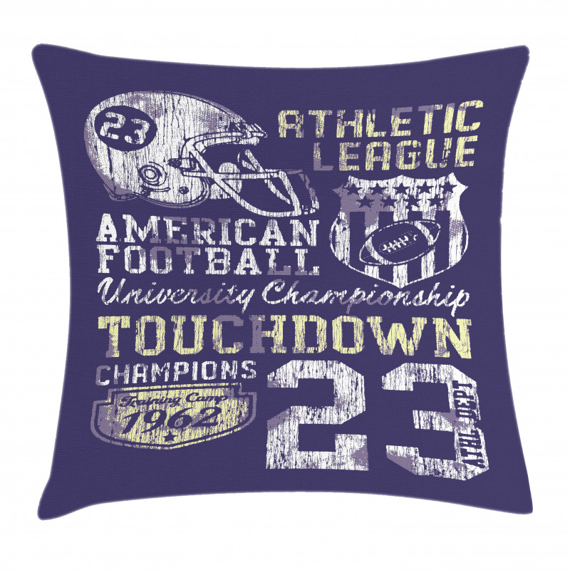 Retro American Football Pillow Cover