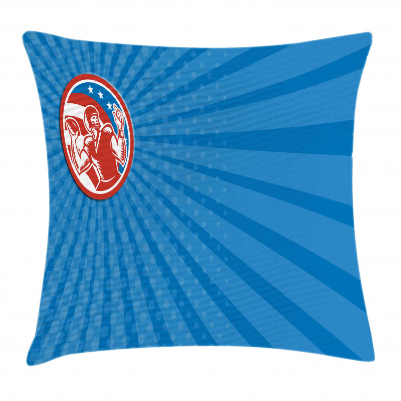 Pop Art American Football Pillow Cover