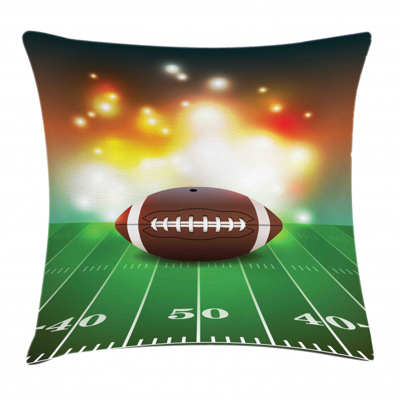 Grass Turf Field Team Pillow Cover