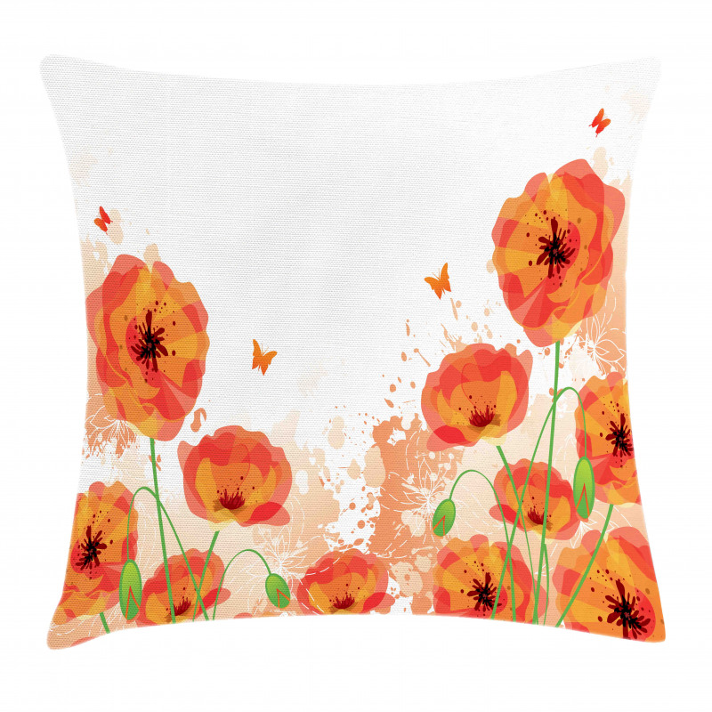 Bridal Watercolor Art Pillow Cover