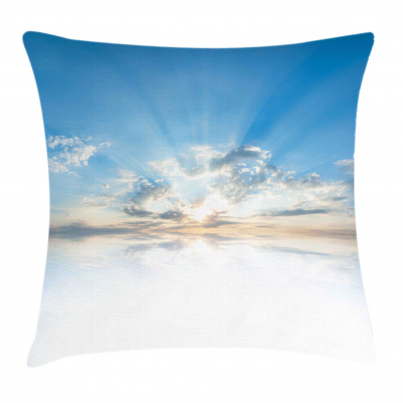 Blue Sky Freedom Clouds Pillow Cover