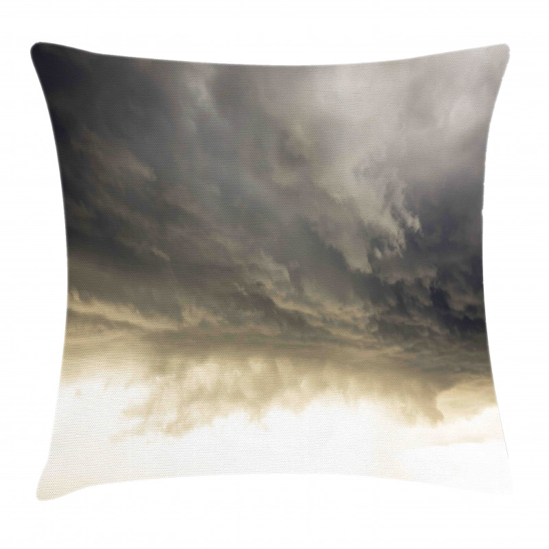 Cloudy Dark Sky Hurricane Pillow Cover