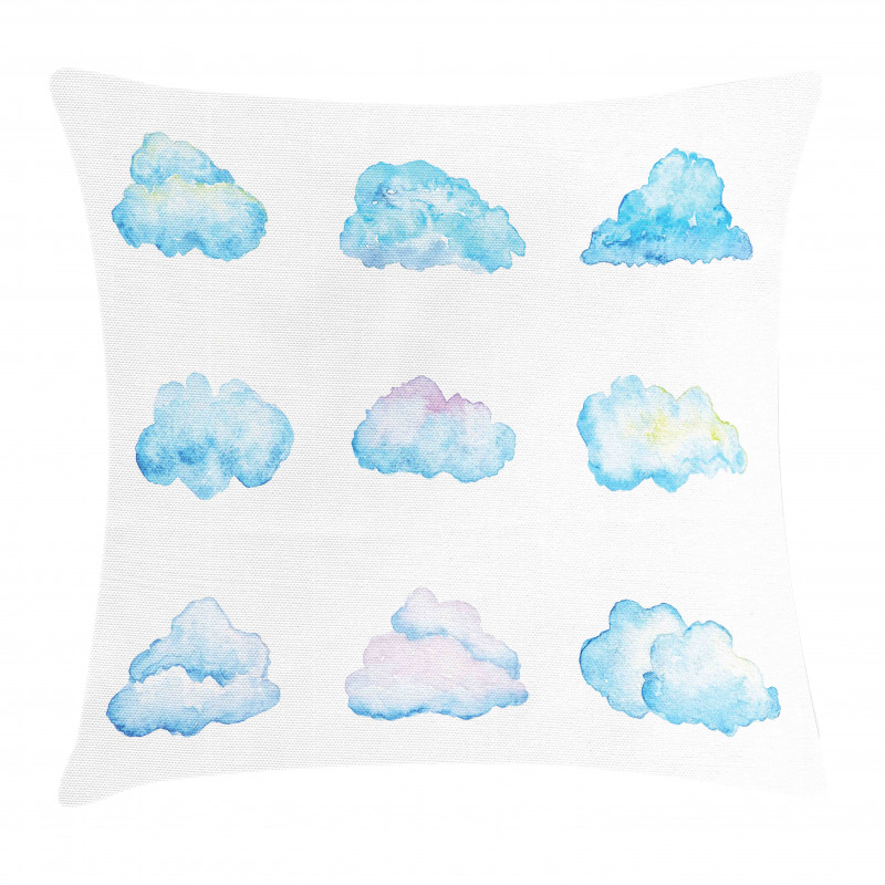 Cartoon Fluffy Clouds Pillow Cover