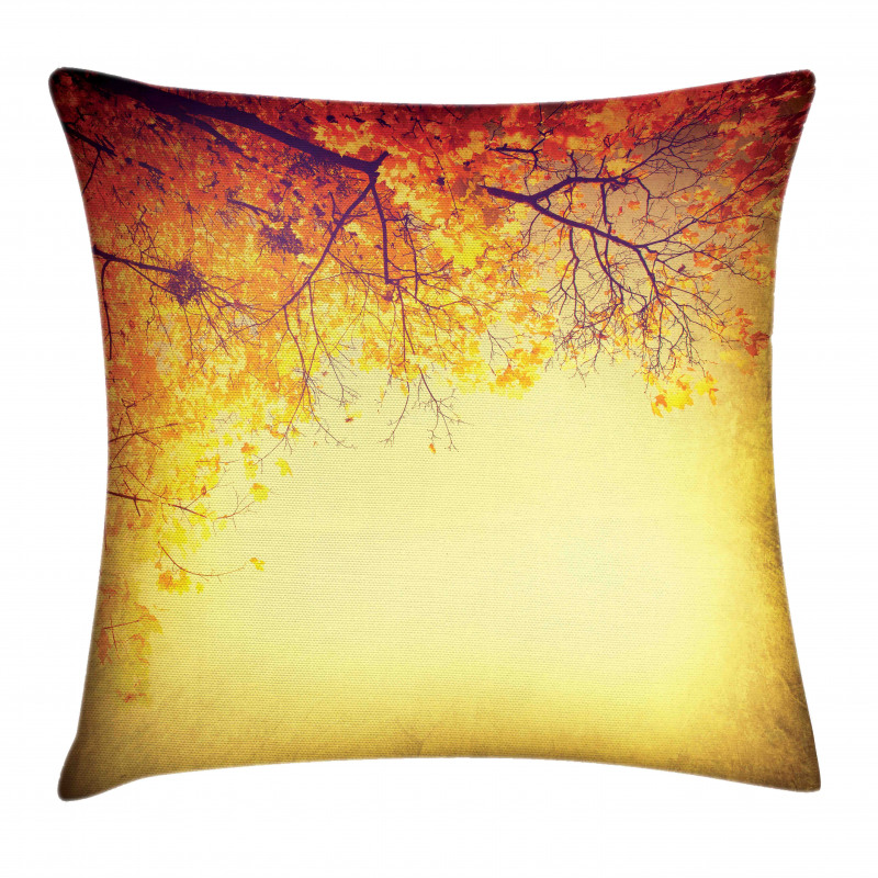 Retro Autumn View Pillow Cover