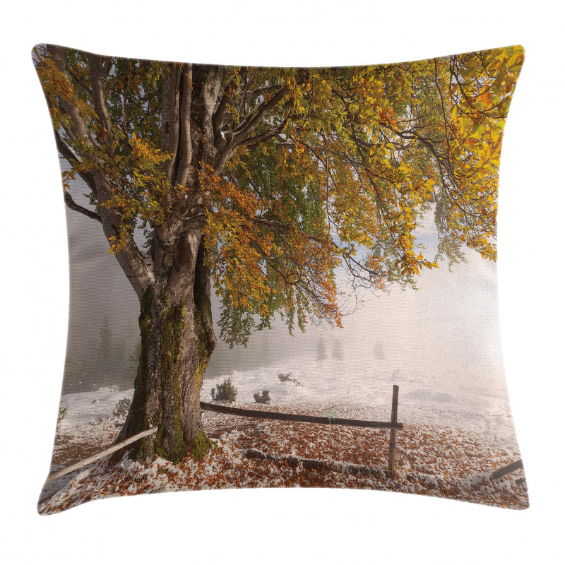 Snowy Nature Wintertime Pillow Cover